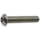 Vis à métaux inviolables  -  Tête bombée 6 pans creux+téton   -   M 10  x  40   -   Inox A2