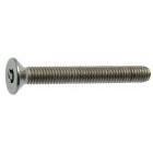 Vis à métaux inviolables  -  Tête fraisée 6 lobes+téton   -   M  5  x  25   -   Inox A2
