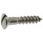 Vis à bois  -  Tête fraisée bombée fendue   -   DIN 95   -   M  5  x  25   -   Inox A4