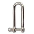 Manille droite longue forgée - Inox A4 -  diam 10 - Haut. : 60