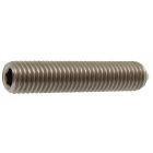 Vis sans tête à six pans creux - STHC - DIN 914 -   M    4   x   10  -   Bout pointeau  -  Acier 45H brut