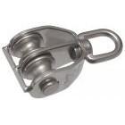 Poulie double   - Inox A2 -  diam 50 - Long. : 142