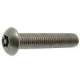 Vis à métaux inviolables  -  Tête bombée 6 lobes+téton   -   M  3  x   6   -   Inox A2